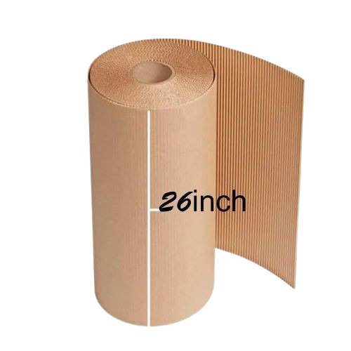 Corrugated Paper Rolls - Kraft Paper, 120 Gsm , Brown Color, Plain Pattern