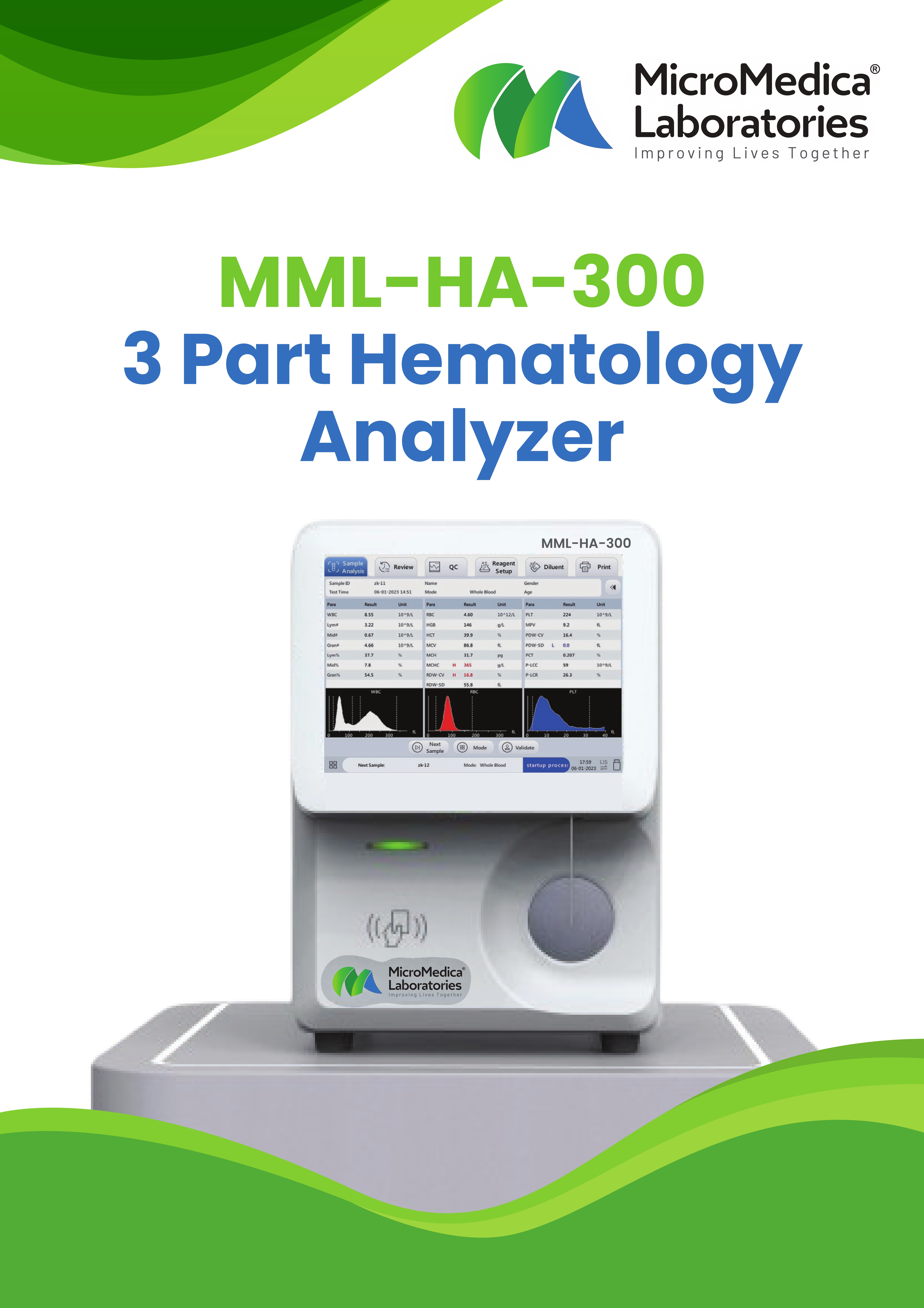 3 Part Hematalogy Analyser