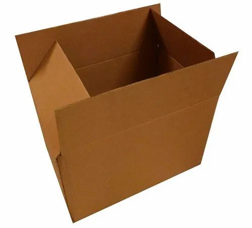 5 Ply Corrugated Shipping Box - 70 GSM, 5kg Capacity, Brown Color | Plain Pattern, Ideal for Relocation and Packing Needs