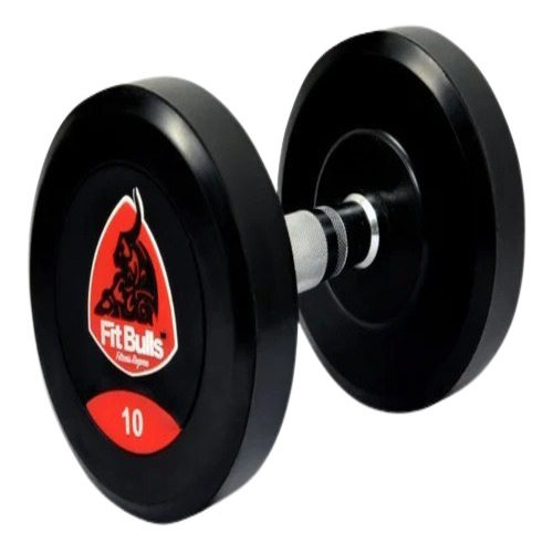 Black Rubber Dumbbell