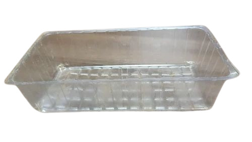Cookies Packaging Tray - Plastic, Rectangular, 12 gm Weight, Transparent, 2-3 mm Thickness | Standard Size, Industrial Food Use