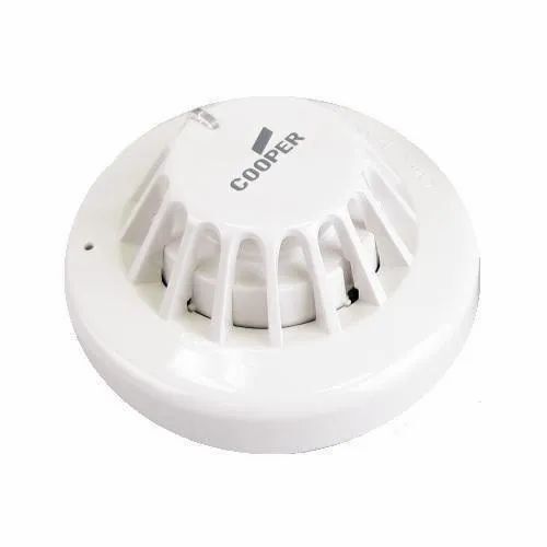 Cooper Addressable Smoke Detectors - Plastic, White | Industrial Heat Alarm, Good Quality, New Packaging