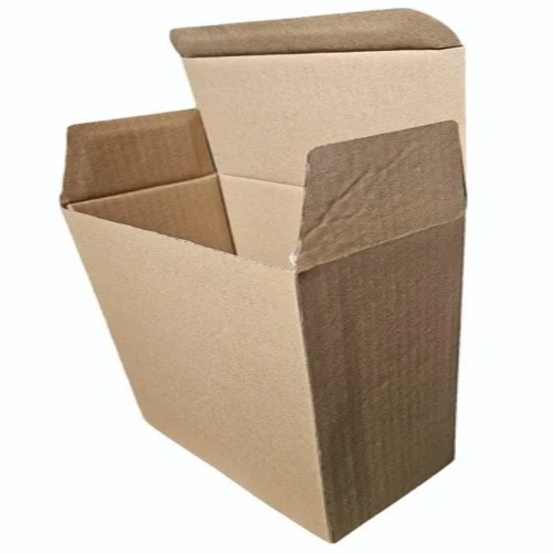 Die Cut Corrugated Box - 9x6x3 Inch | Plain Brown Kraft Board, Ideal for Apparel and Personal Care Packaging