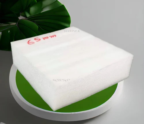 Foam Sheets - 40 mm and Above Length, White Plain Foam, Durable and Lightweight for Art & Craft Applications