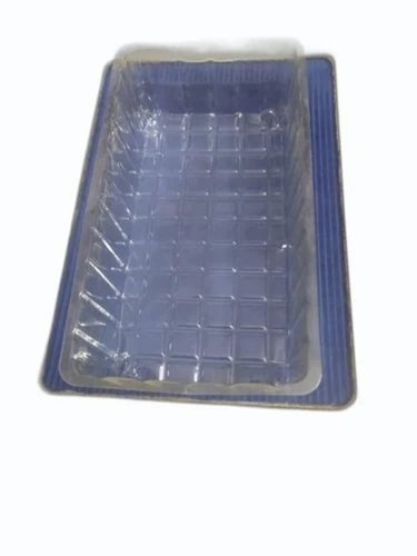 Food Packaging Tray - Plastic, Rectangular, 2-3 mm Thickness, Transparent | Good Quality, Standard Size, Plain Pattern, Lightweight (10 gm)