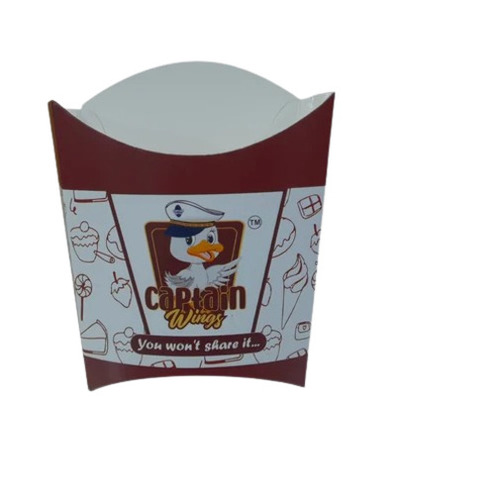 French Fries Packaging Boxes - Paper Material, Multi Color, 1 Year Shelf Life | Ideal for French Fries Packaging