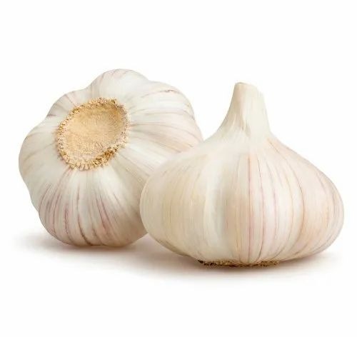 Fresh Garlic - 30 mm+ A Grade, 50kg Loose Pack | 99% Purity, White Color, 3 Months Shelf Life, Chopped Style