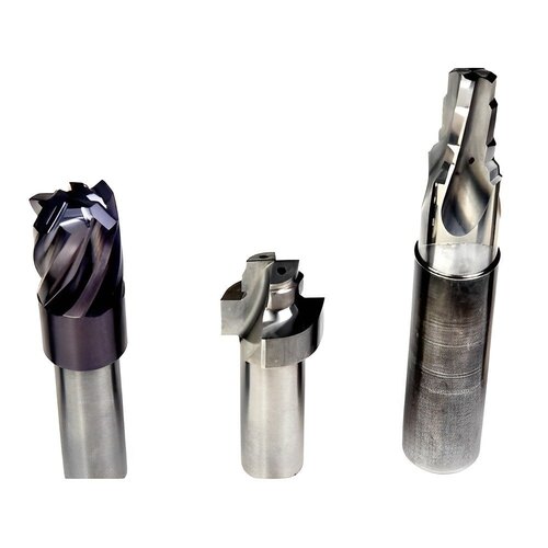 Lugged Carbide End Mill - Color: Silver