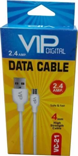 Mobile Data Cable Packaging Box - Multi Color Paper Design | Printed Usage for Efficient Packaging and Organization