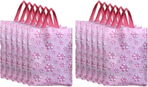 Non Woven Bag - Cotton Fabric, Multisize, Pink | Stylish, Lightweight, Good Quality, Eco-Friendly, Customizable, with Handles