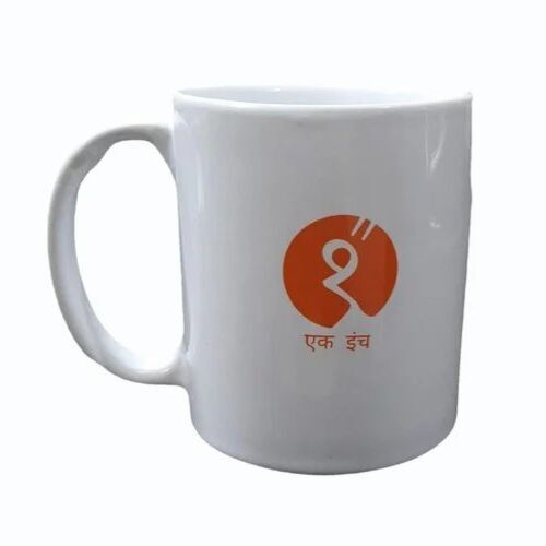 Promotional Ceramic Mugs - 100 mL Capacity, Plain White Color with Customizable Logo, Perfect Shape Design