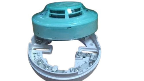 Ravel Addressable Smoke Detector - Plastic Material, Blue and White Color | Heat Alarm for Office Use