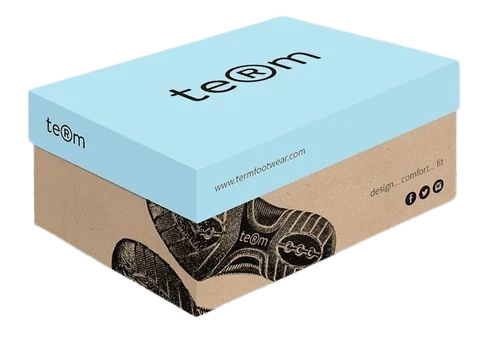 Shoes Packaging Box - Virgin Kraft Paper 12x4.5x4.5 Inches Multi Color - Double Wall 5 Ply Lithography/Offset Printing