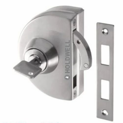 Stainless Steel Single Glass Door Lock
