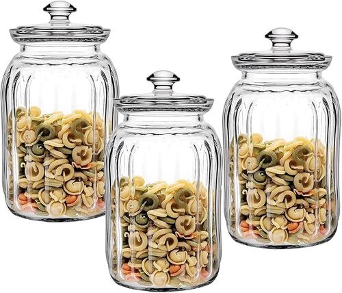 Transparent Glass Food Jars