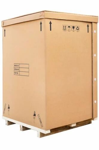 Washing Machine Packaging Box - Brown Paper, Rectangular Shape, Biodegradable Design, 2 Kg Weight Capacity
