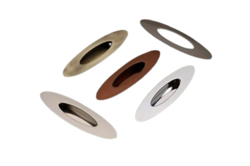 White Metal Door Handle - Zinc Alloy, Satin Nickel Finish | Suitable for Home, Brushed Gold and Silver Options, Chrome Enhancements