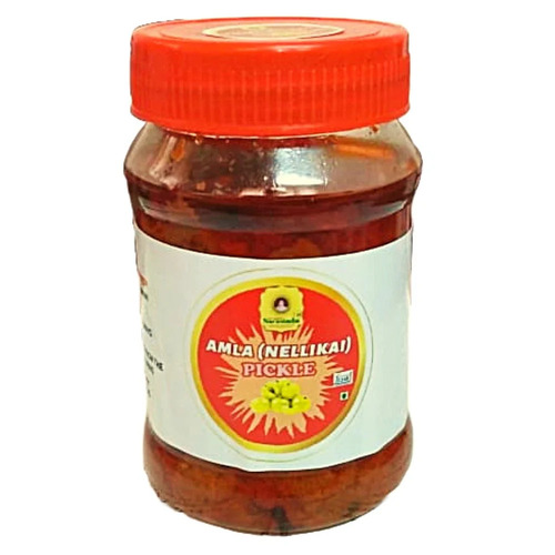Amla Pickles - 100% Pure Standard A, Hygienically Processed, Preservative Free, Chemical Free, Ready to Eat, Sour and Spicy Taste, Infused with Garlic and Amarena Chilli Powder