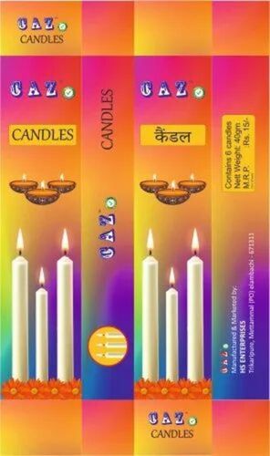 Candle Packaging Box - Paper 5x2x1 Inches Multi Color | Custom Printed Gloss Coated Matte Varinshed PVC Laminated with Cut Out Finish