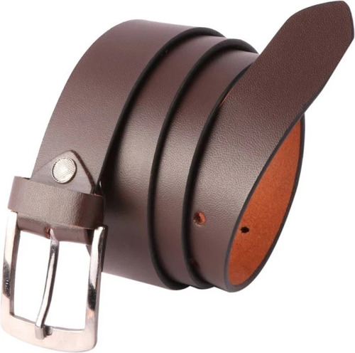 Mens Leather Belt - Buckle Material: Brass