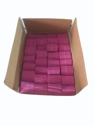 Pin Raw Dhoop Sticks - Wood Powder, 6 Inches, Pink Color, 55 Minutes Burning Time | Easy to Clean, Eco-Friendly, Indian Incense for Religious Use