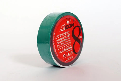 PVC Electrical Insulation Tape - PVC Material, Single Side Adhesive, Green Color | Tested on Quality Parameters, True Value of Money