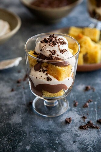 Choco Vanilla Pastry Pudding