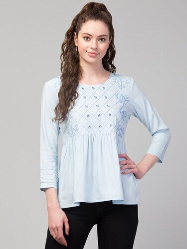 Cotton Ladies Casual Tops - Color: All