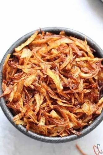Crispy Fried Red Onion Flakes - No Preservatives, Dried Form, 6 Months Shelf Life | Perfect for Cooking, Crunchy Texture