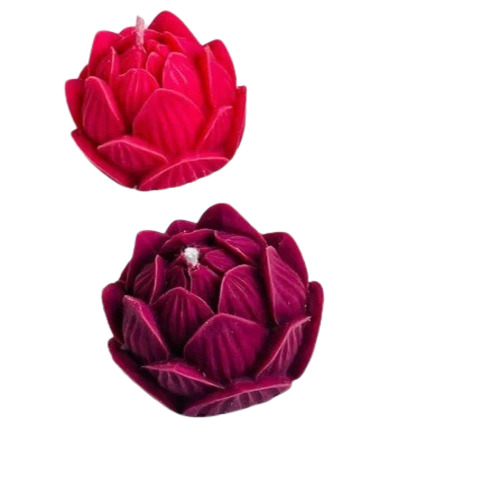 Flower Scented Candles - Handmade Soy Wax, Lotus Flower Shape, Multicolor | Cotton Wick, Ideal for Home Decoration, Parties, Religious Activities