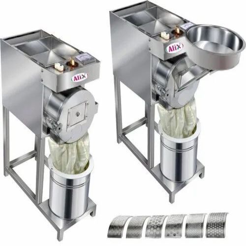 Semi Automatic Food Pulverizer - Stainless Steel, 48" Hopper Height, 17 Kg Capacity | 240 V, 2800 RPM Motor, 8 A Single Phase