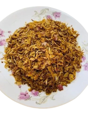 Loose Golden Fried Onion Flakes - Organic, Dried Texture | No Preservatives, 6 Months Shelf Life, Golden Color, Convenient Packet Packaging