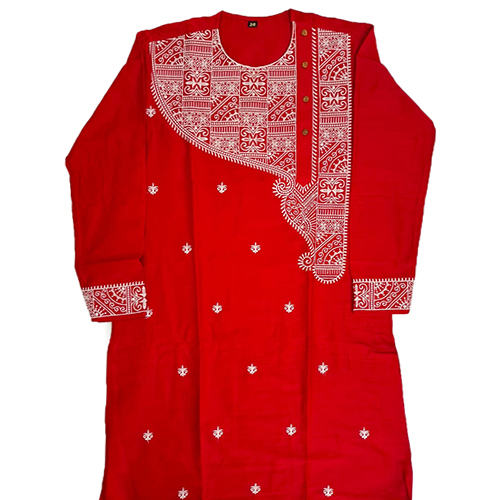 Mens Kurta - Cotton Blend, Plus Size Customized | Comfortable Fit, Breathable Fabric, Chic Embroidery, Anti UV, Anti Wrinkle, Lightweight Material
