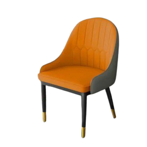Cafe Chair - Wooden with Iron Frame Yellow Color Modern Design Handmade Durable and Easy to Clean