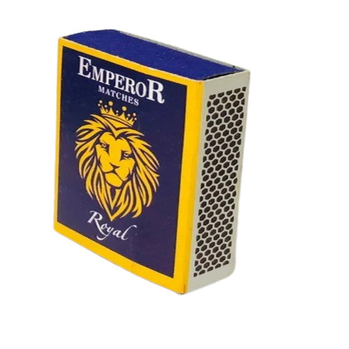 Safety Match Box - Wooden Material, Brown Match Head Color | Home Use, Eco-Friendly, Perfect for Lighting and Smoking