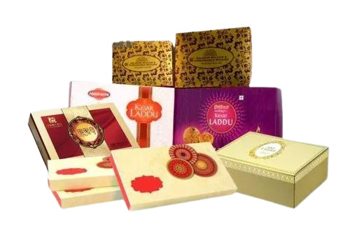 Sweet Packaging Box - Cardboard Material, Multicolor Design | Ideal for Gifts and Treats Packaging