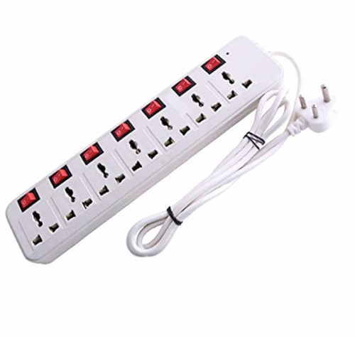 Extension Boards - Durable White Power Extension Board | IP55 Protection Level, Portable Design for Home Appliances