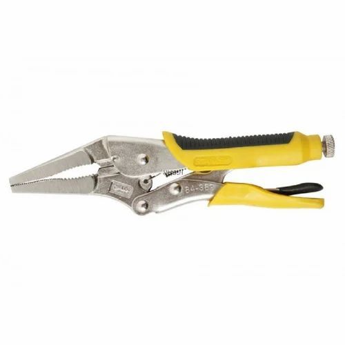 Long Nose Plier - Steel, Standard Size, Yellow & Silver Handle | Durable, Fine Finished, Industrial Tool