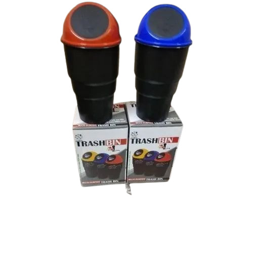 Plastic Car Dustbin - Plastic, 109 x 58.5 x 74.5 cm, Multicolor | 5 Liters Capacity, Open Top Design, Box Packaging