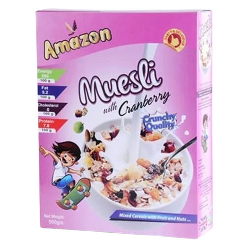 Printed Food Packaging Box - 500 gm, Rectangle Shape, Multi Color Printed Kraft Paper, 350 GSM Quality