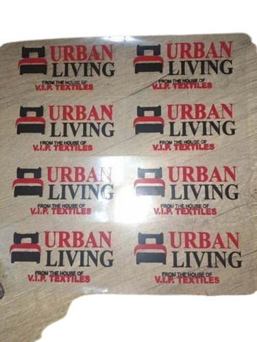 PVC Stickers - 10x3 Inch Printed Design | Ideal for Textile Applications, Durable PVC Material