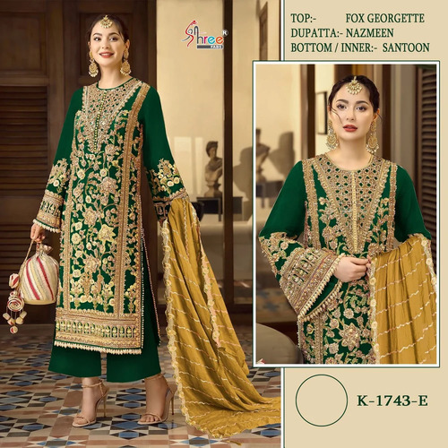 Georgette Salwar Kameez - Cotton Blend Customized Sizes Various Colors | Elegant Breathable Fabric with Slim Fit and Anti-Wrinkle Feature