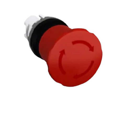 Stop Push Button - Plastic & Metal Standard Size Red Color | Durable Design Electric Power Source Fine Finishing 5-Year Mechanical Life