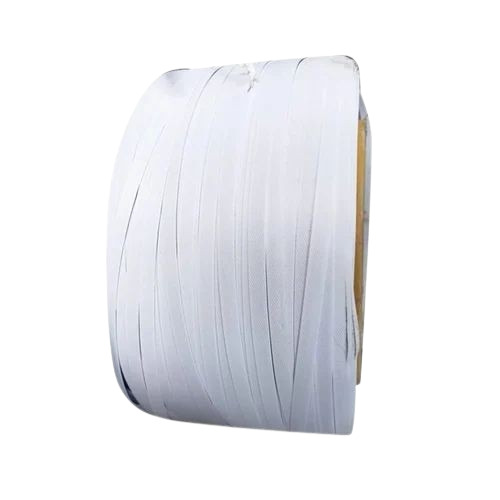White PP Box Strapping Roll - 3 mm Thick, Durable and Fine Finished | Industrial Usage, Customized Size, Lightweight 1 kg