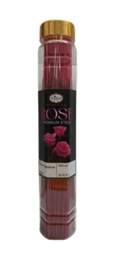 100gm Real Rose Agarbatti Sticks - Material: Bamboo, Length: 22.5 cm, Color: Brown | Burning Time: 30 Minutes, Eco-Friendly, Easy to Clean, Indian Incense