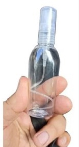 50 Ml Hand Sanitizer Spray Bottle - Crack Resistant Material, Leak Resistant Design | Lightweight, Transparent, Round Shape