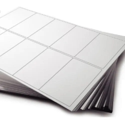 A4 Size Label - White Paper, Rectangular Matte & Glossy Finish | Durable, Eco-Friendly, Plain Design for All Labeling Needs