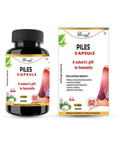 Ayurvedic Piles Care Capsules - Medicine Grade Personal Medicine Application | Dosage as Per Prescription Required Capsule Form