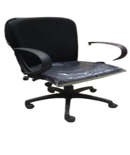 Black Executive Office Chair - 19x20 Inches, Durable Fabric and Steel Construction | Modern Design, Rust Proof, Easy to Clean, Hygienic and No Assembly Required