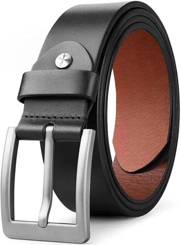 Black Leather Belt - Color: Na